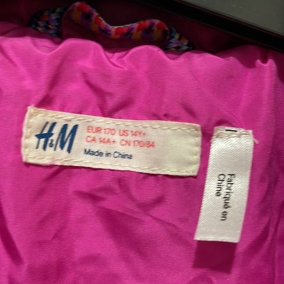 H&M dark pink jacket (sz 14y) - Picture 2 of 8
